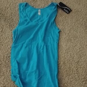 Sofra Women's Blue Tank Top